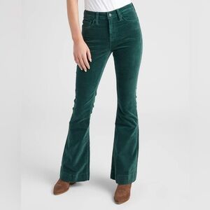 Free People High Rise Corduroy Jayde Flare Jeans